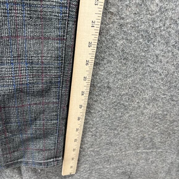 Adriano Goldschmied Dress Pants Mens 36R Gray Houndstooth South Gate Check - Picture 4 of 14